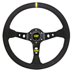 OMP オーエムピー コルシカ ステアリング ホイール|Spoke Colour:Black|Material:Suede (Yellow Centre Band / Marker) 【 車 4輪 ステアリングホイール ステアリング ホイール steeringwheel ハンドル 内装パーツ 】