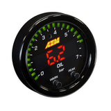 AEM Electronics Xシリーズ油 燃料圧力計 【 データ 計測器 ドライバー 補助 モータースポーツ 車 4輪 サーキット ケーブル 】