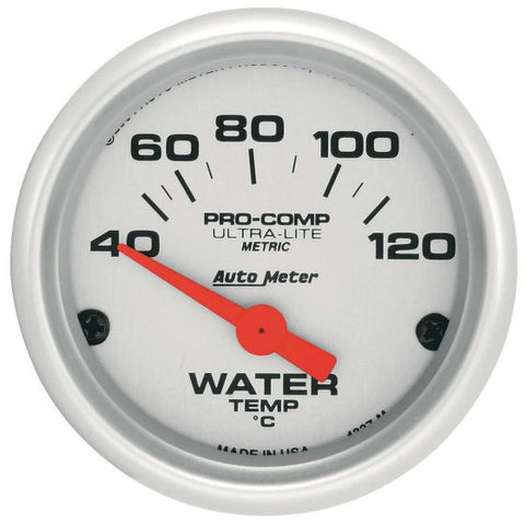 Auto Meter オートメーター 水温計 Pro Comp Ultra-Lite air Core Movement Gauge 【 データ 計測器 ドライバー 補助 モータースポーツ 車 4輪 サーキット ケーブル 】