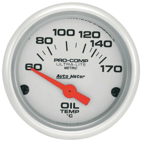 Auto Meter オートメーター 油温 Pro Comp Ultra-Lite air Core Movement Gauge 【 データ 計測器 ドライバー 補助 モータースポーツ 車 4輪 サーキット ケーブル 】