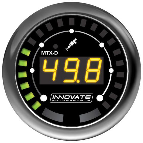 Innovate Motorsports MTX-D：フューエルプレッシャーゲージ 【 データ 計測器 ドライバー 補助 モータースポーツ 車 4輪 サーキット ケーブル 】