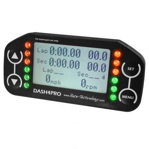 Race Technology Dash 4 Pro デジタルディスプレイ|Mount Type:Standard データ 計測器 ドライバー ダッシュディスプレイ ダッシュロガー データロガー モータースポーツ 車 4輪 サーキット ケーブル