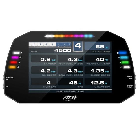 AIM Motorsport エーアイエム MXG 1.2 Dash Logger (7インチカラーTFTディスプレイ) 【 データ 計測器 ドライバー ダッシュディスプレイ ダッシュロガー データロガー モータースポーツ 車 4輪 サーキット ケーブル 】