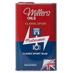 本国生産品 Millers Oils クラシックスポーツ20W60エンジンオイル