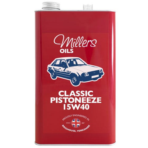 本国生産品 Millers Oils ミラーオイルクラシックピストンゼイズマルチグレードエンジンオイル