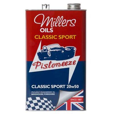 本国生産品 Millers Oils クラシックスポーツ20W50エンジンオイル