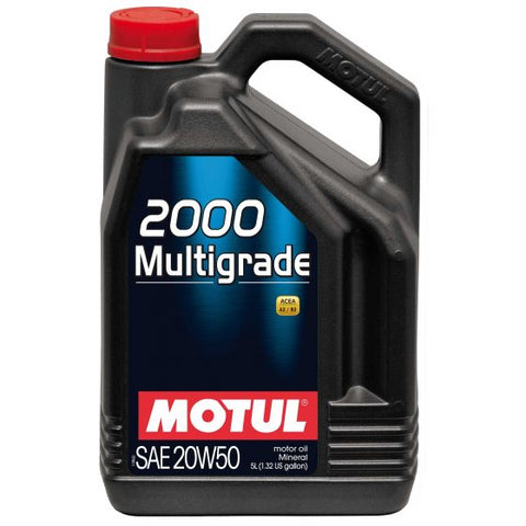 本国生産品 Motul モチュール 2000マルチグレード20W50ミネラルエンジンオイル