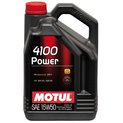 本国生産品 Motul モチュール 4100パワー15W50テクノシンセシスエンジンオイル