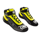 NEWモデル OMP オーエムピー KS-3カートブーツ-チャイルドサイズ Black / Fluro Yellow