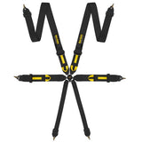 RaceSafetyAccessories】プロ用6点式サルーンハーネス