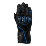 RST3033S1レザーモーターサイクルグローブ|Colour:Black/Grey/NeonBlue