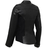 Knox ノックス Ladies Phelix Leather Motorcycle Jacket Colour Black 【 バイク 2輪 ジャケット かっこいい お洒落 モーターサイクル オートバイ レザー 】