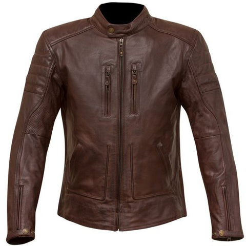 Merlin マーリン Draycott Leather Motorcycle Jacket Colour Oxblood 【 バイク 2輪 ジャケット かっこいい お洒落 モーターサイクル オートバイ レザー 】