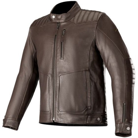 Alpinestars アルパインスターズ Crazy Eight レザーモーターサイクルジャケット Colour Tobacco Brown 【 バイク 2輪 ジャケット かっこいい お洒落 モーターサイクル オートバイ レザー 】