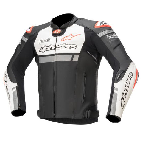 Alpinestars アルパインスターズ Missile Ignition Leather Motorcycle Jacket - Tech Air Compatible Colour Black / White / Red Fluro 【 バイク 2輪 ジャケット かっこいい お洒落 モーターサイクル オートバイ レザー 】