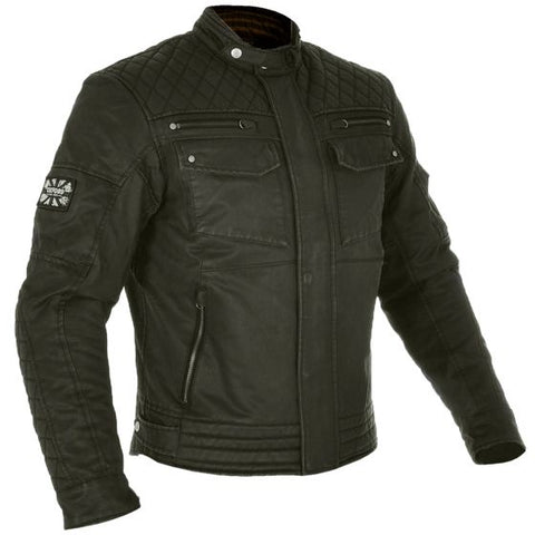 Oxford オックスフォード Hardy Wax Motorcycle Jacket Colour Olive 【 バイク 2輪 ジャケット かっこいい お洒落 モーターサイクル オートバイ テキスタイル 】