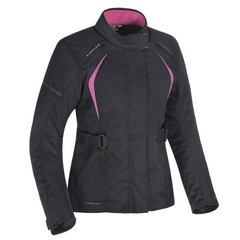 Oxford オックスフォード Dakota 2.0 レディース テキスタイル モーターサイクル ジャケット Colour Black / Pink 【 バイク 2輪 ジャケット かっこいい お洒落 モーターサイクル オートバイ テキスタイル 】