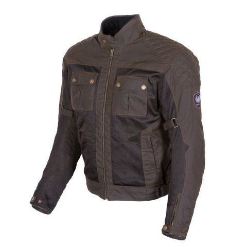 Merlin マーリン Shenstone Cotex Air Motorcycle Jacket Colour Olive 【 バイク 2輪 ジャケット かっこいい お洒落 モーターサイクル オートバイ テキスタイル 】