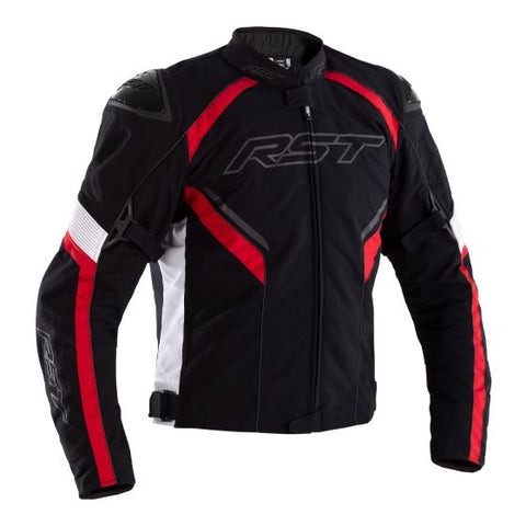 RST 2556 Sabre CEテキスタイル モーターサイクル ジャケット Colour Black / White / Red 【 バイク 2輪 ジャケット かっこいい お洒落 モーターサイクル オートバイ テキスタイル 】