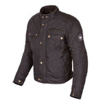 Merlin マーリン Barton II Wax Textile Motorcycle Jacket Colour Black 【 バイク 2輪 ジャケット かっこいい お洒落 モーターサイクル オートバイ テキスタイル 】