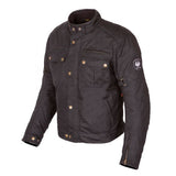 Merlin マーリン Barton II Wax Textile Motorcycle Jacket Colour Black 【 バイク 2輪 ジャケット かっこいい お洒落 モーターサイクル オートバイ テキスタイル 】