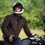 Merlin マーリン Barton II Wax Textile Motorcycle Jacket Colour Olive 【 バイク 2輪 ジャケット かっこいい お洒落 モーターサイクル オートバイ テキスタイル 】