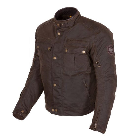 Merlin マーリン Barton II Wax Textile Motorcycle Jacket Colour Olive 【 バイク 2輪 ジャケット かっこいい お洒落 モーターサイクル オートバイ テキスタイル 】