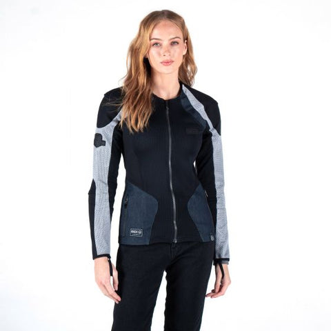 Knox ノックス Urbane Pro Women's MKII Armoured Motorcycle Shirt（アーバン プロ ウィメンズ MKII アーマー モーターサイクル シャツ Colour Black / Grey / Denim 【 バイク 2輪 ジャケット かっこいい お洒落 モーターサイクル オートバイ テキスタイル 】
