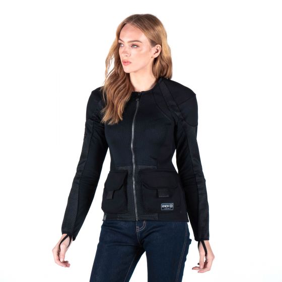 Knox ノックス Urbane Pro Women's MKII Utility Armoured Motorcycle Shirt（アーバン プロ  ウィメンズ MKIIユーティリティ アーマー モーターサイクル シャツ Colour Black 【 バイク 2輪 ジャケット かっこいい お洒落  ...