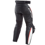 Dainese ダイネーゼ デルタ3レザーオートバイパンツ Black / White / Red 【 バイク 2輪 パンツ ズボン レザー leather 革 】