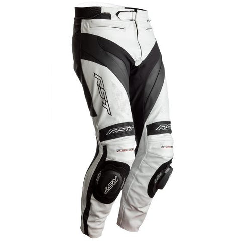 RST 2358 Tractech Evo 4レザーオートバイジャン White / Black 【 バイク 2輪 パンツ ズボン レザー leather 革 】