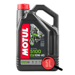 Motul モチュール 5100 4T半合成10W40エンジンオイル -  5リットル