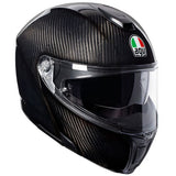 AGV スポーツモジュラープレーンオートバイヘルメット|Colour:Gloss Carbon