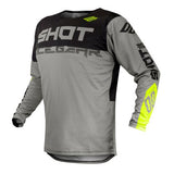 Shot ショット 2020年度ギアコンタクトトラストMotocross Jersey Colour Grey / Neon Yellow 【 モトクロス Motocross MX オフロード ツーリング オートバイ ジャージ Jersey 】