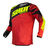 Shot ショット 2020 Outsider Gear Devo Ventury Motocross Jersey Colour Red / Neon Yellow 【 モトクロス Motocross MX オフロード ツーリング オートバイ ジャージ Jersey 】