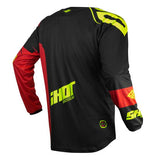 Shot ショット 2020 Outsider Gear Devo Ventury Motocross Jersey Colour Red / Neon Yellow 【 モトクロス Motocross MX オフロード ツーリング オートバイ ジャージ Jersey 】