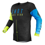 Shot ショット 2020 Pro Rider Gear Aerolite Alpha Motocross Jersey Colour Blue / Neon Yellow 【 モトクロス Motocross MX オフロード ツーリング オートバイ ジャージ Jersey 】