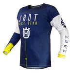 Shot ショット 2020 Pro Rider Gear Aerolite Husqvarna Motocross Jersey Colour Blue / White 【 モトクロス Motocross MX オフロード ツーリング オートバイ ジャージ Jersey 】