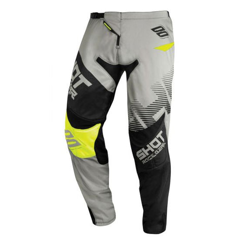 Shot ショット 2020 Advance アドバンス ギア Gear Contact Trust モトクロスパンツ Colour Grey / Neon Yellow 【 モトクロス Motocross MX オフロード ツーリング オートバイ パンツ pants 】