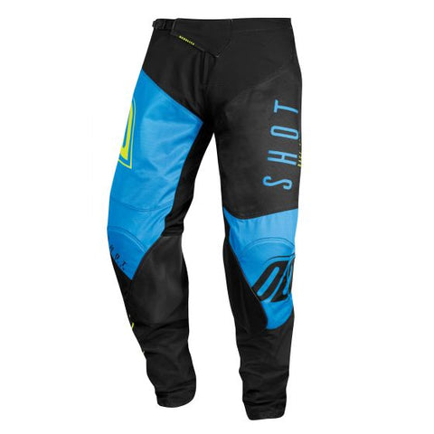 Shot ショット 2020 Pro Rider Gear Aerolite Alpha Motocross Pants. Colour Blue / Neon Yellow 【 モトクロス Motocross MX オフロード ツーリング オートバイ パンツ pants 】