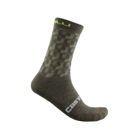 Castelli カステリ キュービ18ソックス|Colour:Military Green