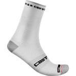 Castelli カステリ 赤を実行しているプロ15ソックス|Colour:White