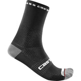 Castelli カステリ 赤を実行しているプロ15ソックス|Colour:Black