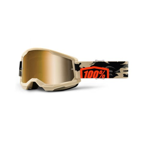 100% Strata 2 Goggles|Lens Colour:True Gold