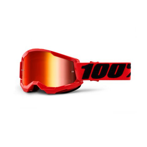 100% Strata 2 Goggles|Lens Colour:Mirror Red