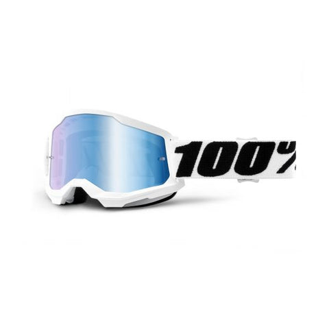 100% Strata 2 Goggles|Lens Colour:Mirror Blue