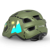 自転車用品くじらRacingMETフーレイキッズヘルメットGreen_Forest