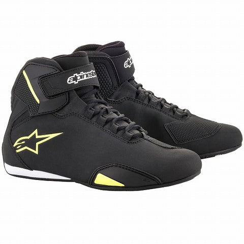 Alpinestars アルパインスターズ Sektor セクター バイクシューズ　Black / Fluro Yellow　UK 5 / Eur 38 / US 6