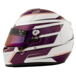高品質のBellヘルメットバッグ付き NEWモデル Bell ベル KC7-CMRカートヘルメット ルイスハミルトン 2020 パープル/ホワイト 紫 hamilton かっこいい 走行会 ルイスハミルトン 2020