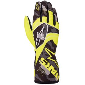 NEWモデル！！ Alpinestarsアルパインスターズ Tech 1-K Race V2カートグローブ|Colour：Fluro Yellow / Black Camo 【 カート 走行会 レース 4輪 グローブ 】